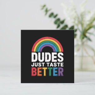 Invitation Mecs Ont Juste Meilleur Goût Drôle Fierté Gay Cade
