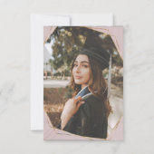 Invitation médaille d'or en marbre géométrique (Dos)