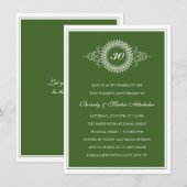 Invitation Médaillon d'Anniversaire (Devant / Derrière)