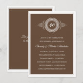 Invitation Médaillon d'Anniversaire (Devant / Derrière)