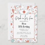 Invitation Médecin de jour Coeur Infirmière inscrite Rn 30e a (Devant)