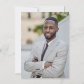 Invitation Médecin d'or moderne MD - Fête de graduation photo (Dos)