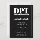 Invitation Médecin DPT moderne de la thérapie physique (Devant)