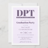 Invitation Médecin DPT moderne de la thérapie physique (Devant)