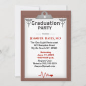 Invitation Médecin Infirmière Porte - bloc Brown (Devant)