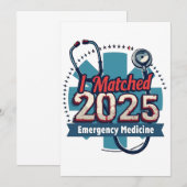 Invitation Médecine d'urgence 2025 (Devant / Derrière)