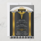 Invitation Médecine vétérinaire Diplôme vétérinaire (Devant)