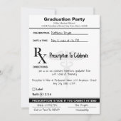 Invitation Médicale Caduceus Rx Prescription Pad Graduation (Devant)