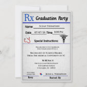 Invitation Médicale de graduation de la bande de p (Devant)
