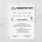 Invitation Médicale de graduation de la bande de p (Devant)