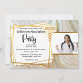 Invitation Médicale de granit en marbre gris (Devant)