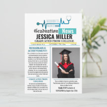 Médicale Graduation Newspaper College unique