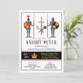 Invitation médiéval de fête d'anniversaire des Che (Debout devant)