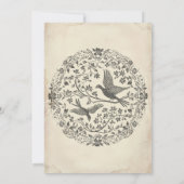 Invitation Medieval Fantasy Vintage Black Etching Wedding (Dos)