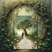 Invitation Médiéval mystique Enchanted Forest Mariage