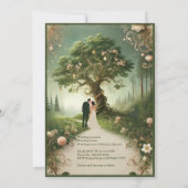 Invitation Médiéval mystique Enchanted Forest Mariage (Dos)