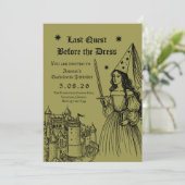 Invitation Medieval Princess Last Quest Bachelorette (Debout devant)