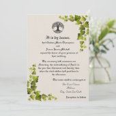 Invitation Médiévale Arbre de Vie (Debout devant)