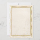 Invitation médiévale de baby shower de la (Dos)