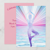 Invitation Méditation de l'arbre de vie Yoga Zen (Devant / Derrière)