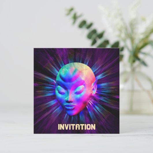 Invitation Méditation psychédélique Alien (Debout devant)