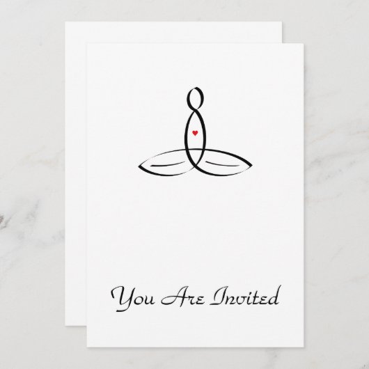 Invitation Méditation stylisée (Devant / Derrière)