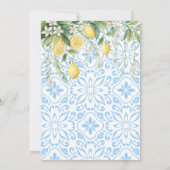 Invitation Mediterranean Blooming Lemons Baby Shower (Dos)