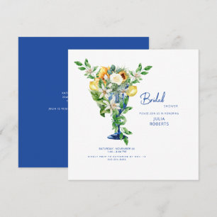 Invitation Mediterranean Cobalt Baby Shower