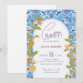 Invitation Mediterranean Lemon Amalfi Coast Baby Shower (Devant / Derrière)
