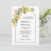 Invitation Mediterranean Lemon Citrus Wedding Collection (Debout devant)