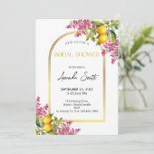 Invitation Mediterranean Lemon Enterrement de Vie de Jeune Fi (Debout devant)