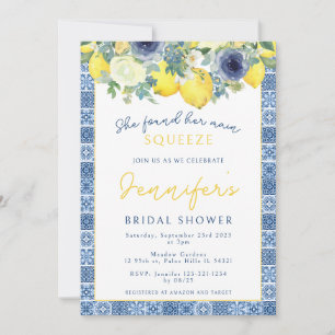 Invitation Mediterranean Lemon le coup de foudre Enterrement