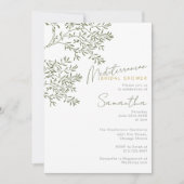 Invitation Mediterranean Olive Branch Bridal Shower (Devant)