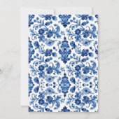 Invitation Mediterranean Portuguese Blue Tile Custom (Dos)