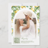 Invitation Mediterranean Tile Citronnier Arche Enterrement de (Dos)