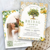 Invitation Mediterranean Tile Citronnier Arche Enterrement de