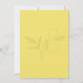 Invitation Mediterranean Yellow Lemon Bridal shower (Dos)
