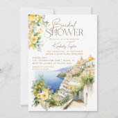 Invitation Méditerranée Italie Positano Fête des mariées ital (Devant)