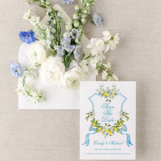 Invitation Mediterranée Photo/Création Mariage Enregistrer la