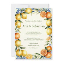 Méditerranéen Citron Orange Amalfi Mariage I