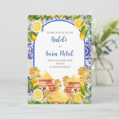 Invitation Méditerranéen Haldi invite décor italien Haldi (Debout devant)