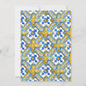 Invitation Méditerranéenne 50 & Fabuleuse fête d'anniversaire (Dos)