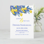 Invitation Méditerranéenne-Citrons- Dîner Mariage (Debout devant)