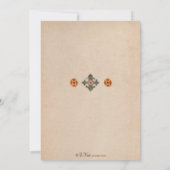 Invitation méditerranéenne de partie - tuile (Dos)