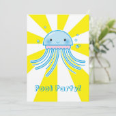 Invitation Méduse de Kawaii (Debout devant)