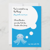 Invitation Méduse de Kawaii (Dos)