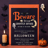 Invitation Méfiez-vous de l'affaire Ghosts Halloween Party In