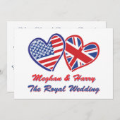 Invitation Meghan et Harry (Devant / Derrière)