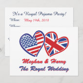 Invitation Meghan et Harry (Devant / Derrière)