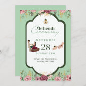 Invitation Mehendi (Devant / Derrière)